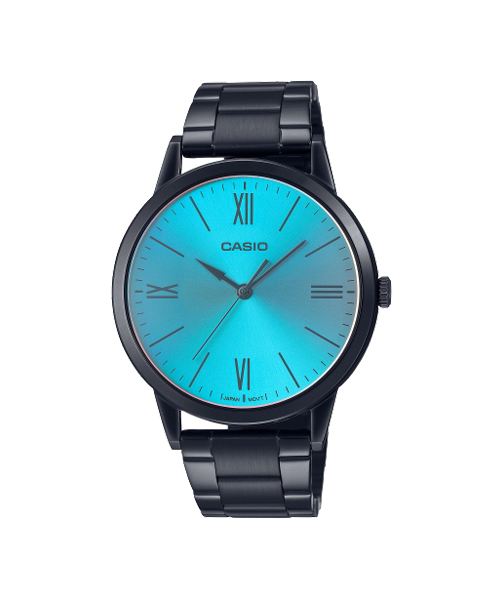 CASIO นาฬิกาคาสิโอ นาฬิกาข้อมือ นาฬิกากันน้ำ นาฬิกาของแท้ ประกันศูนย์ CMG 1 ปี รุ่น MTP-E600B-2B นาฬิกาสีดำ