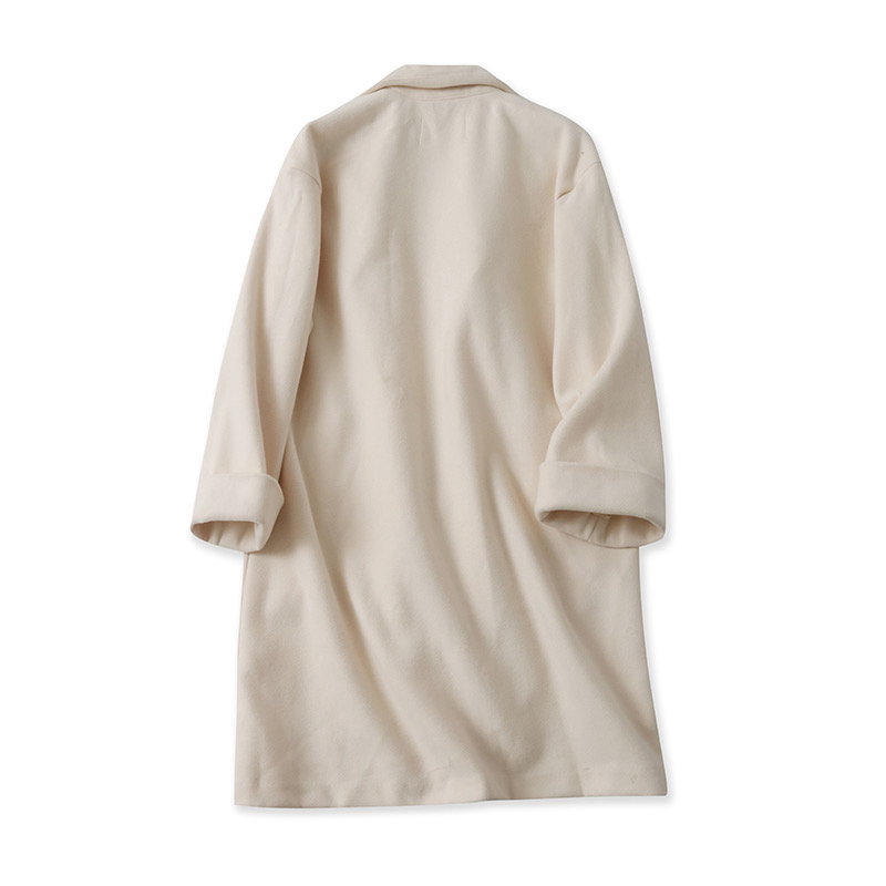 เสื้อโค้ท เสื้อโค้ทกันหนาว โค้ทวูล tailored knit coat สีเบจ แบรนด์ STRADIVARIUS สำเนา สำเนา