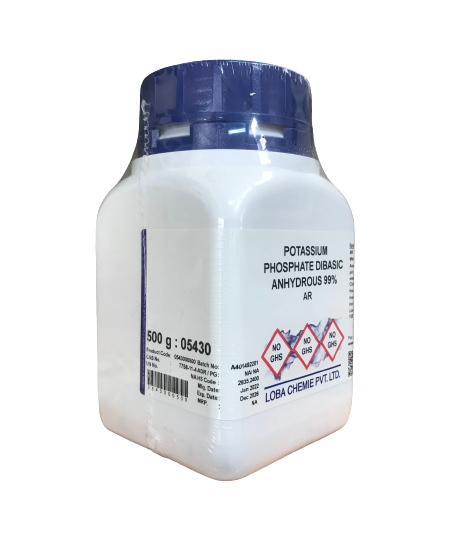 di-Potassium Hydrogen Phosphate Anhydrous, AR 500 g. Loba Chemie™