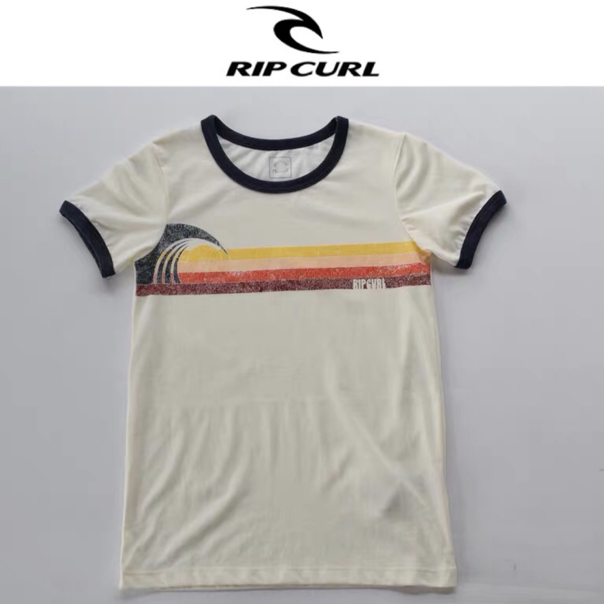 Rip curl เสื้อยืดคอกลมแขนสั้น ขลิบปลาย งานRIP CURL แท้ สวยมากคะ สำเนา สำเนา สำเนา สำเนา สำเนา ครีม