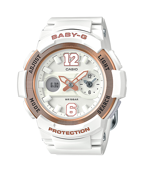 CASIO BABY-G นาฬิกาข้อมือ นาฬิกากันน้ำ นาฬิกาของแท้ ประกันศูนย์ CMG 1 ปี รุ่น BGA-210-7B3 นาฬิกาสีขาว