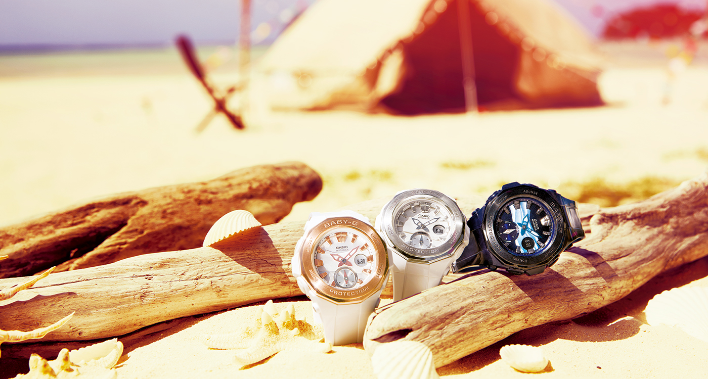 CASIO BABY-G นาฬิกาข้อมือ นาฬิกากันน้ำ นาฬิกาของแท้ ประกันศูนย์ CMG 1 ปี รุ่น BGA-220-7A นาฬิกาสีขาว