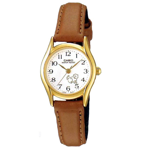 CASIO นาฬิกาคาสิโอ นาฬิกาข้อมือ นาฬิกากันน้ำ นาฬิกาของแท้ ประกันศูนย์ CMG 1 ปี รุ่น LTP-1094Q-7B7 นาฬิกาสีน้ำตาล