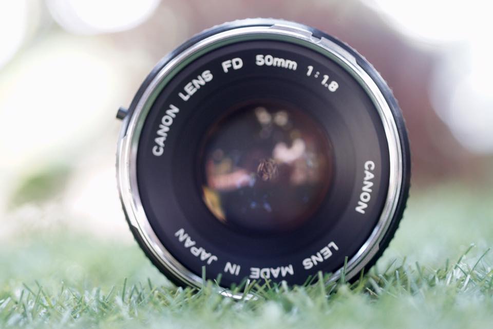 CANON LENS FD 50MM. F1.8 SILVER NOSE FD MOUNT
