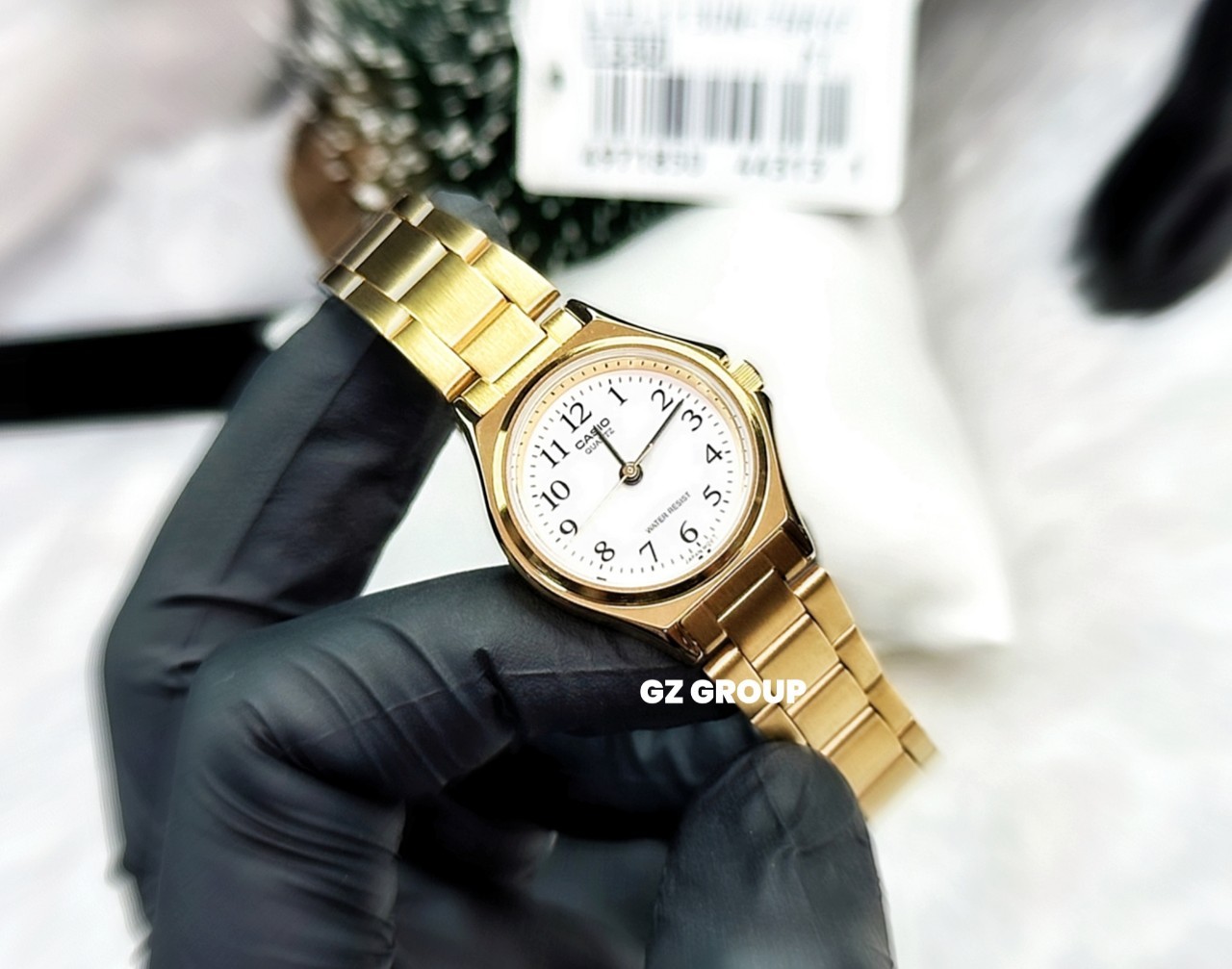 CASIO MID YEAR SALE นาฬิกาคาสิโอ พร้อมส่ง นาฬิกาข้อมือ นาฬิกากันน้ำ นาฬิกาของแท้ BTS ประกันศูนย์ CMG 1 ปี รุ่น LTP-1130N-7B นาฬิกาสีทอง