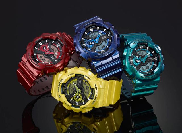 CASIO G-SHOCK นาฬิกาข้อมือ นาฬิกากันน้ำ นาฬิกาของแท้ ประกันศูนย์ CMG 1 ปี รุ่น GA-110NM-9A นาฬิกาสีเหลือง