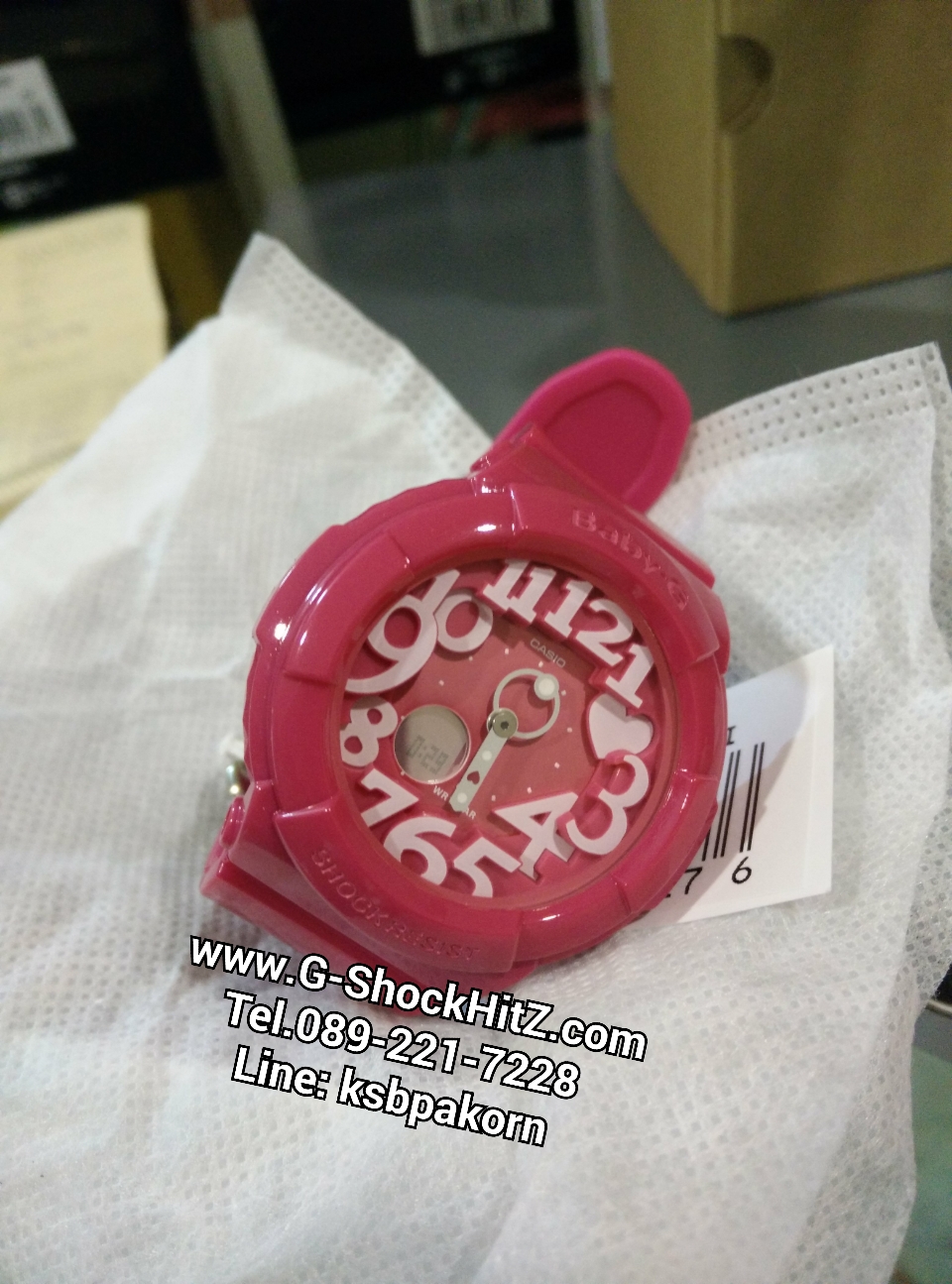 CASIO BABY-G นาฬิกาข้อมือ นาฬิกากันน้ำ นาฬิกาของแท้ ประกันศูนย์ CMG 1 ปี รุ่น BGA-130-4B นาฬิกาสีชมพู