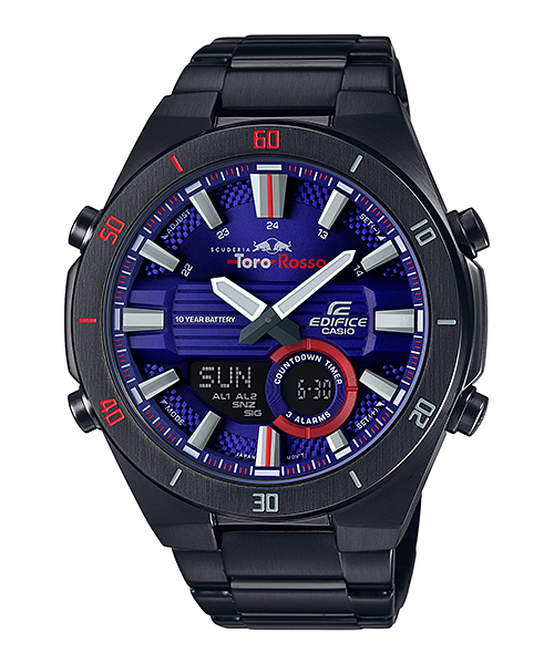 CASIO EDIFICE นาฬิกาข้อมือ นาฬิกากันน้ำ นาฬิกาของแท้ ประกันศูนย์ CMG 1 ปี รุ่น ERA-110TR-2A นาฬิกาสีดำ