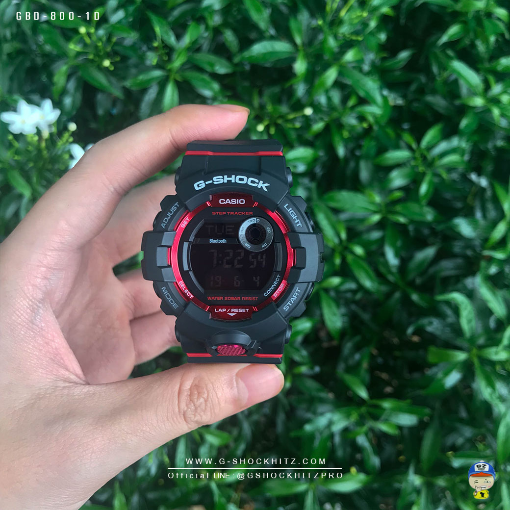 CASIO G-SHOCK นาฬิกาข้อมือ นาฬิกากันน้ำ นาฬิกาของแท้ ประกันศูนย์ CMG 1 ปี รุ่น GBD-800-1 นาฬิกาสีดำ