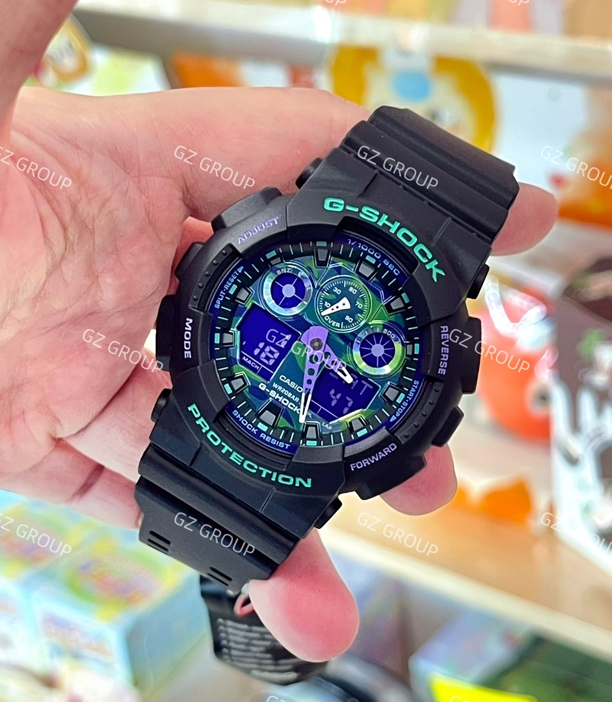 CASIO MID YEAR SALE G-SHOCK พร้อมส่ง นาฬิกาข้อมือ นาฬิกากันน้ำ นาฬิกาของแท้ ประกันศูนย์ CMG 1 ปี รุ่น GA-100BL-1A นาฬิกาสีดำ
