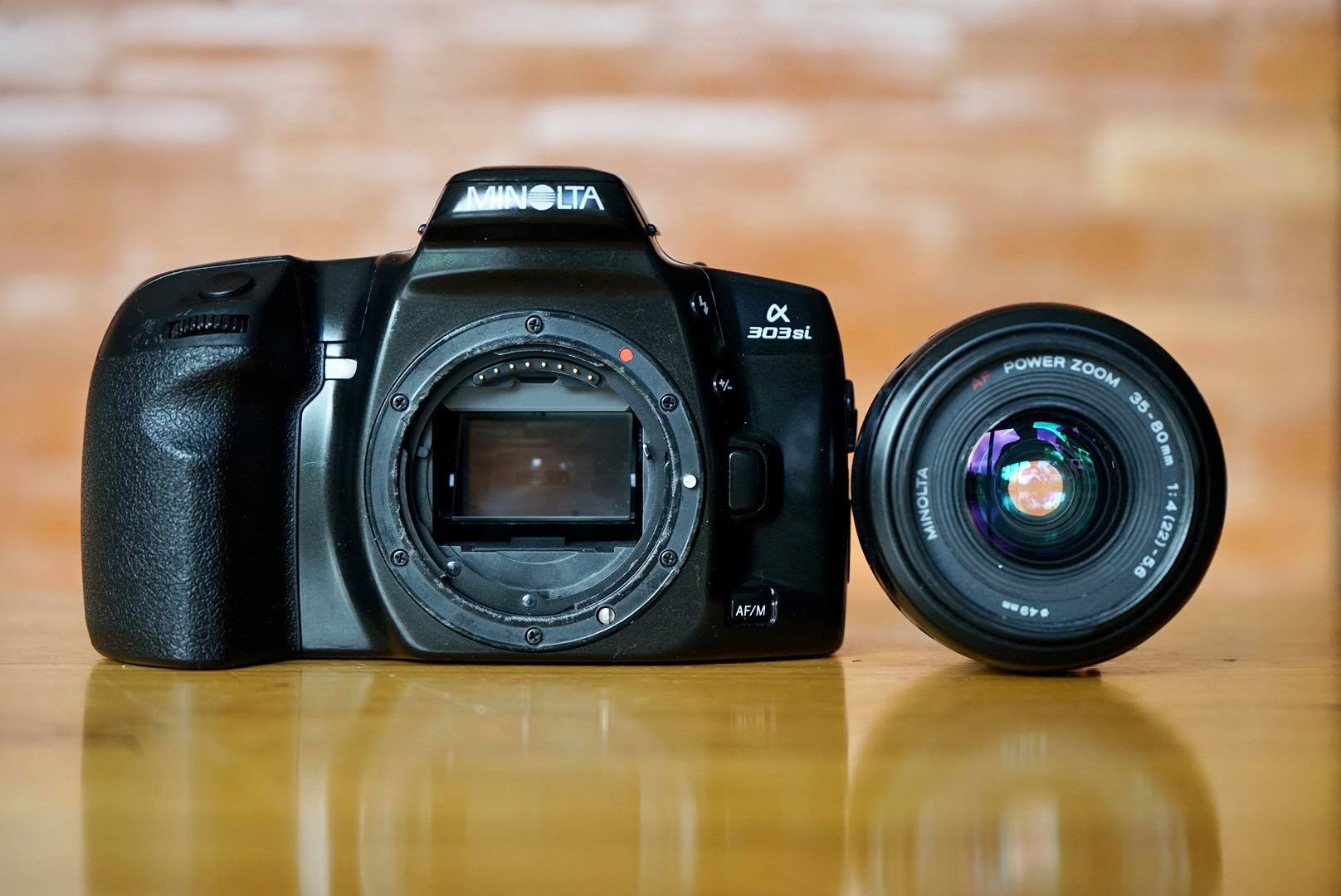 MINOLTA ALPHA 303SI MINOLTA POWER ZOOM AF 35-80MM.F4(22)-5.6