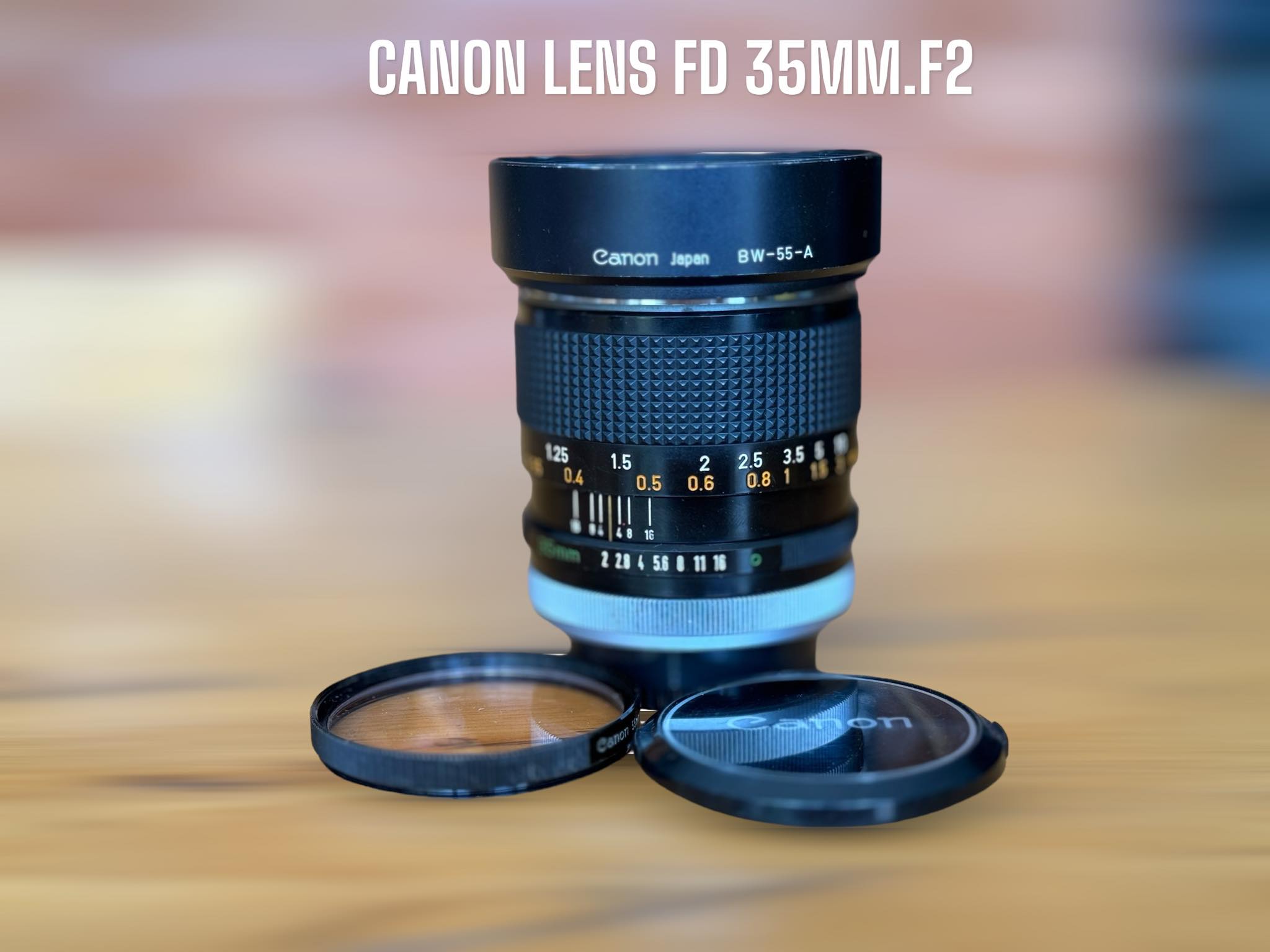 CANON LENS FD 35MM.F2 SILVER NOSE FD MOUNT
