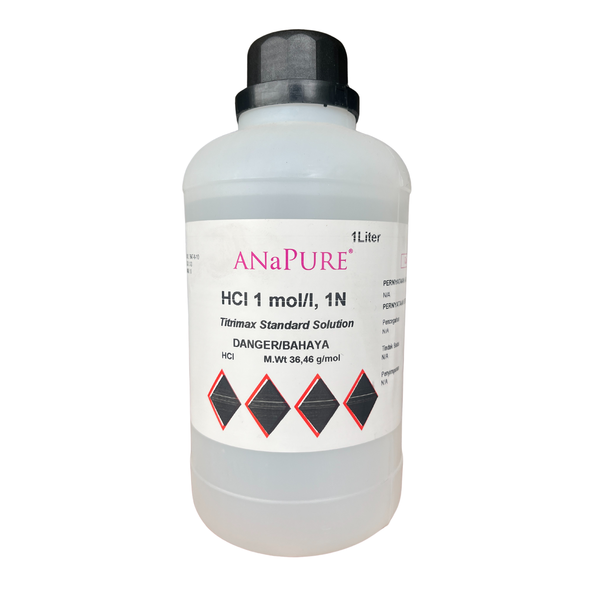 Hydrochloric Acid Solution 1 Mol/L (1N), AR 1L. ANaPURE™
