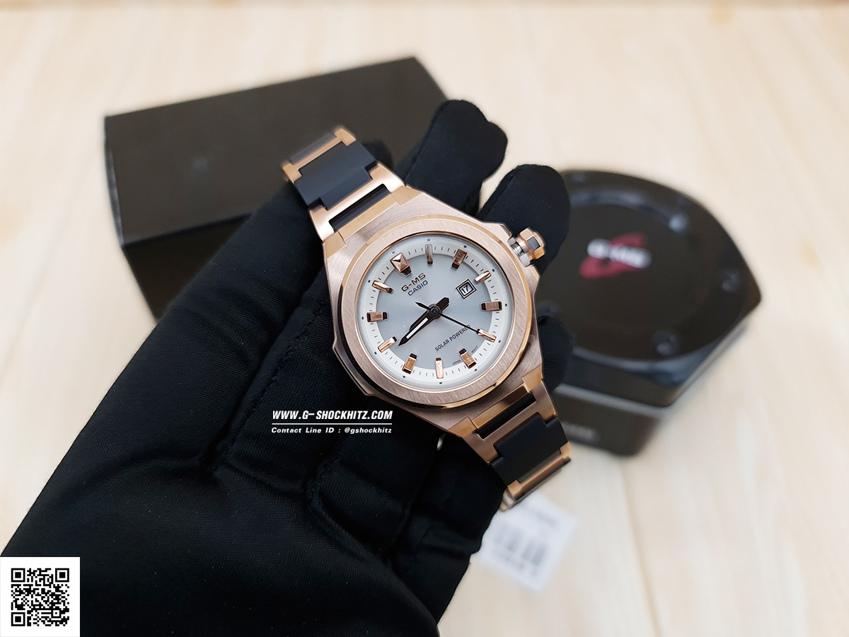 CASIO MID YEAR SALE G-MS พร้อมส่ง นาฬิกาข้อมือ นาฬิกากันน้ำ นาฬิกาของแท้ ประกันศูนย์ CMG 1 ปี รุ่น MSG-S500CG-1A นาฬิกาสีดำ