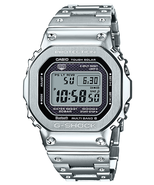 CASIO G-SHOCK MID YEAR SALE G-SHOCK นาฬิกาข้อมือ นาฬิกากันน้ำ นาฬิกาของแท้ ประกันศูนย์ CMG 1 ปี รุ่น GMW-B5000D-1D นาฬิกาสีเงิน