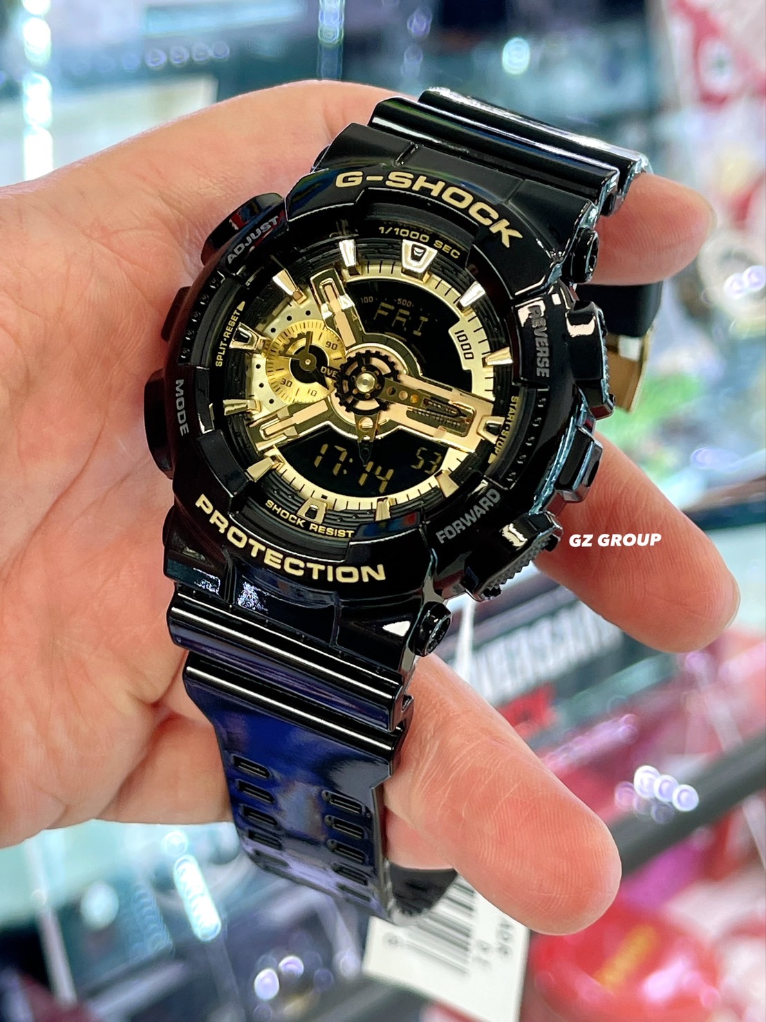 CASIO G-SHOCK นาฬิกาข้อมือ นาฬิกากันน้ำ นาฬิกาของแท้ ประกันศูนย์ CMG 1 ปี รุ่น GA-110GB-1A นาฬิกาสีดำ