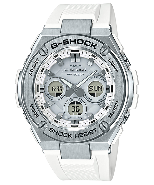 CASIO G-SHOCK นาฬิกาข้อมือ นาฬิกากันน้ำ นาฬิกาของแท้ ประกันศูนย์ CMG 1 ปี รุ่น GST-S310-7A นาฬิกาสีขาว
