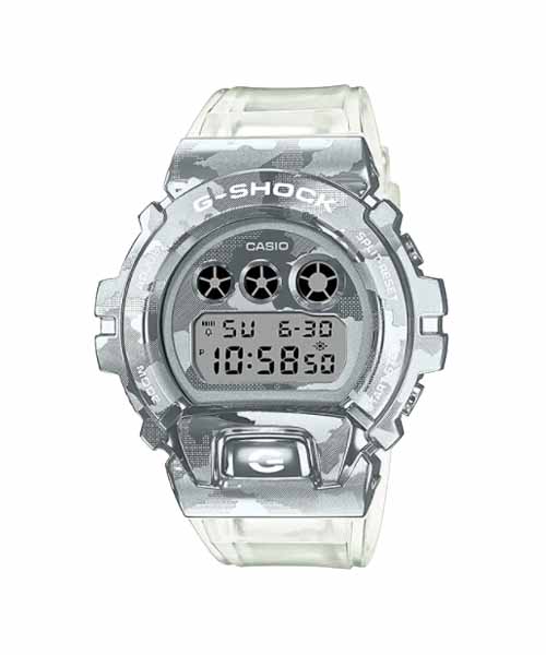 CASIO MID YEAR SALE G-SHOCK พร้อมส่ง นาฬิกาข้อมือ นาฬิกากันน้ำ นาฬิกาของแท้ ประกันศูนย์ CMG 1 ปี รุ่น GM-6900SCM-1 นาฬิกาสีเงิน