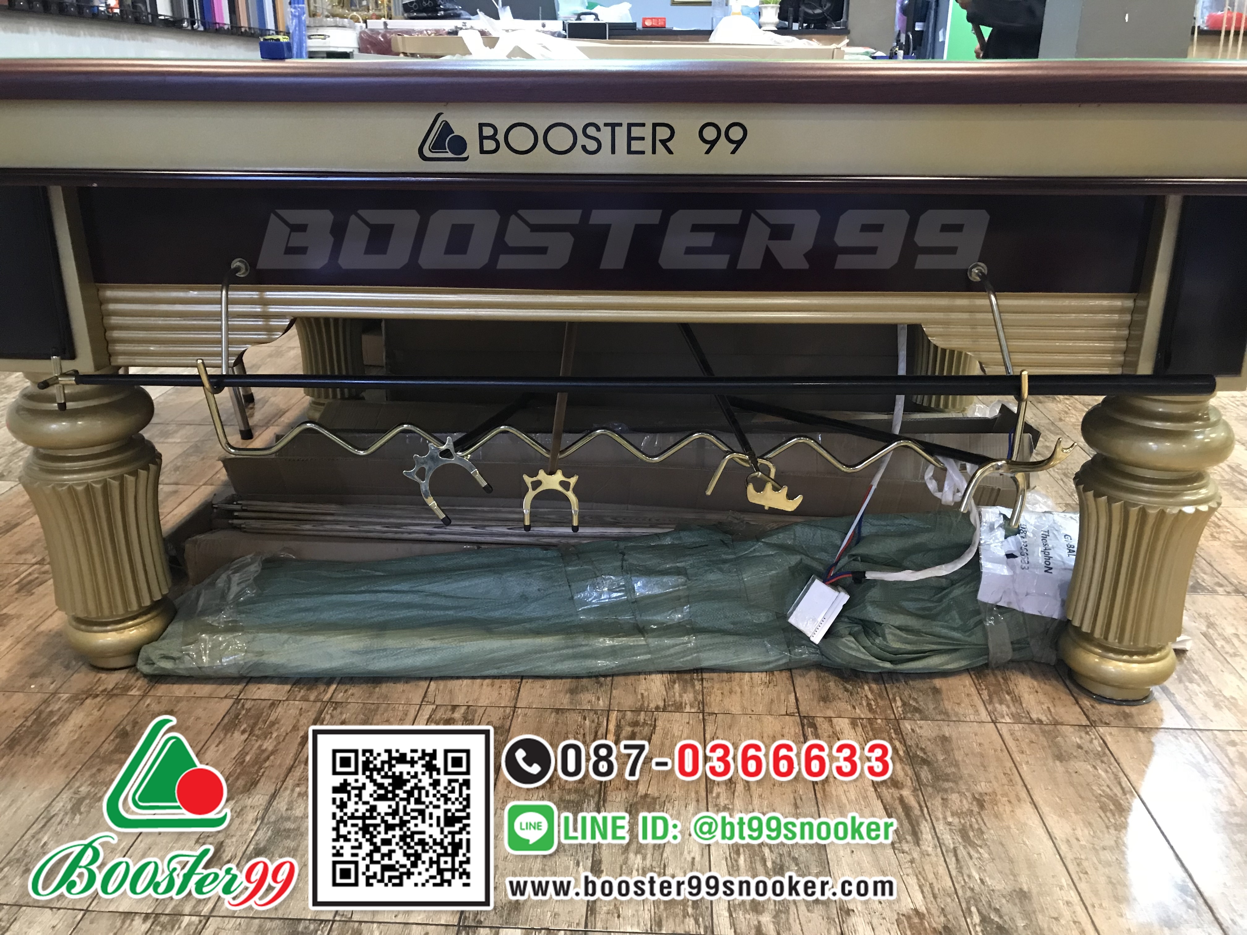 [KM05-KM06] ขอวางไม้เร็ท แบบหยักใต้โต๊ะสนุก (เหล็กชุบทอง-เหล็กชุบเงิน)