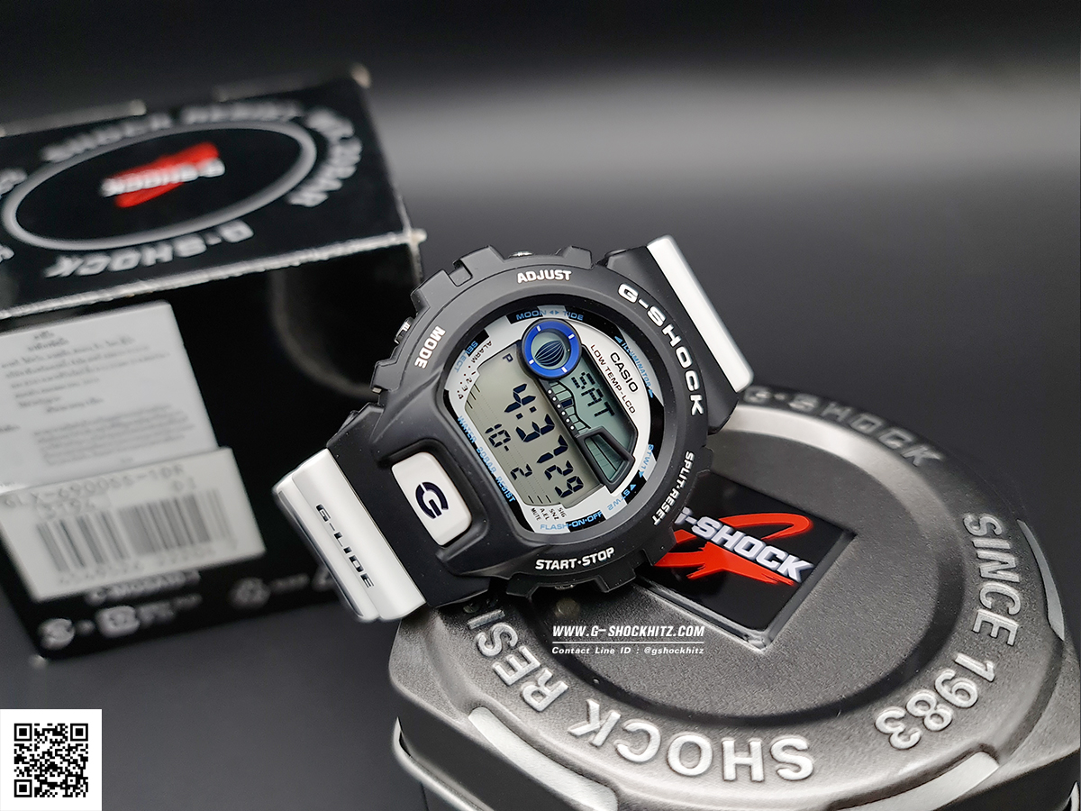 CASIO G-SHOCK นาฬิกาข้อมือ นาฬิกากันน้ำ นาฬิกาของแท้ ประกันศูนย์ CMG 1 ปี รุ่น GLX-6900SS-1 นาฬิกาสีดำ