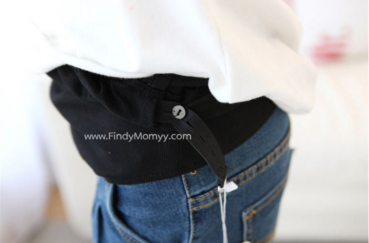 กางเกงยีนส์สั้นคลุมท้อง วินเทจ แต่งจีบ+ปลายลูกไม้ มีไซส์ M, L, XL, XXL