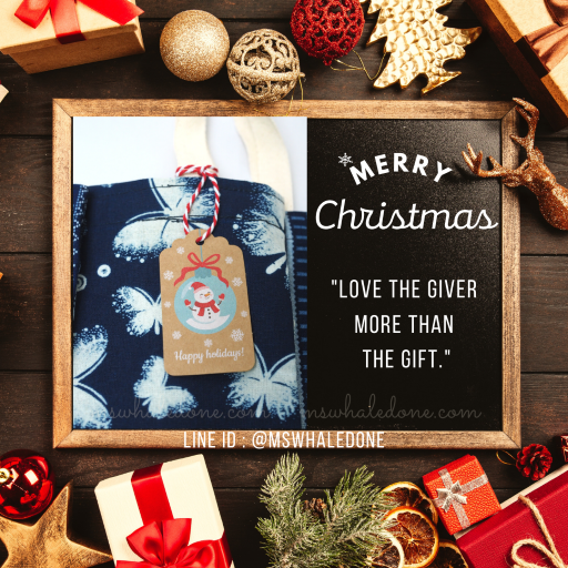 ฟรี! ป้ายแท็กคริสต์มาส/ปีใหม่ ถุงผ้าใส่ของขวัญ ขนาดใส่สมุดA5ได้หลายเล่ม ใส่ของกระจุกกระจิก ไซส์กะทัดรัด น่ารัก มีสไตล์