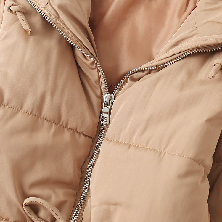 เสื้อกันหนาว เสื้อฮู้ดเฟอร์ บุนวมอุ่น สีนู้ดส้ม แบรนด์ Cranberry jeans (padded puffer coat สำเนา