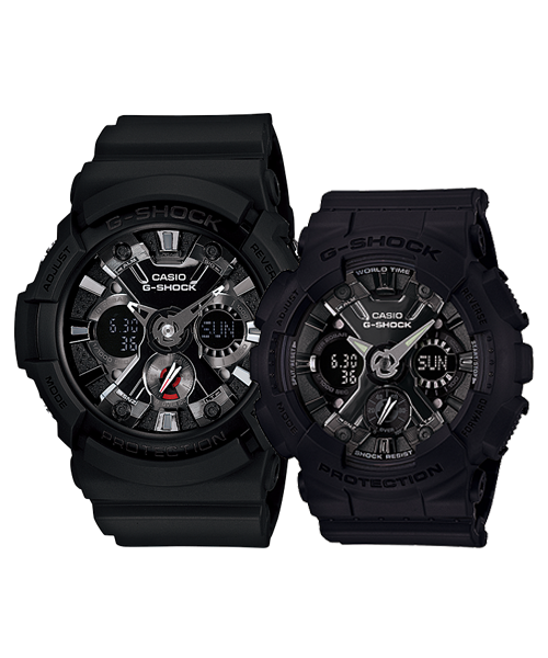 CASIO G-SHOCK นาฬิกาข้อมือ นาฬิกากันน้ำ นาฬิกาของแท้ ประกันศูนย์ CMG 1 ปี รุ่น GA-201-1A / GMA-S120MF-1 นาฬิกาสีดำ