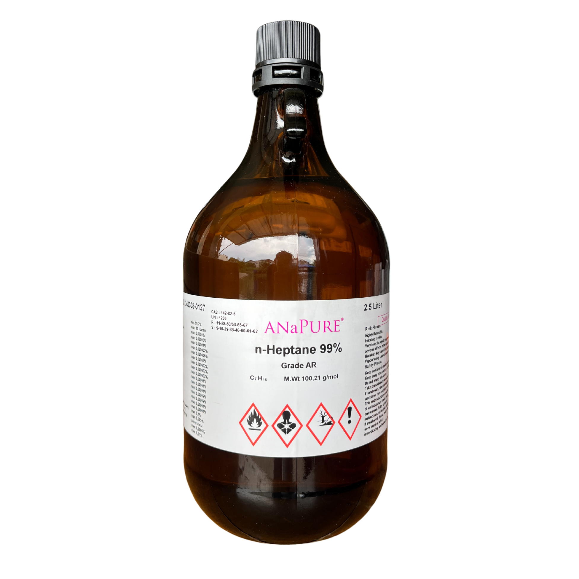 n-Heptane 99%, AR 2.5 L. ANaPURE™