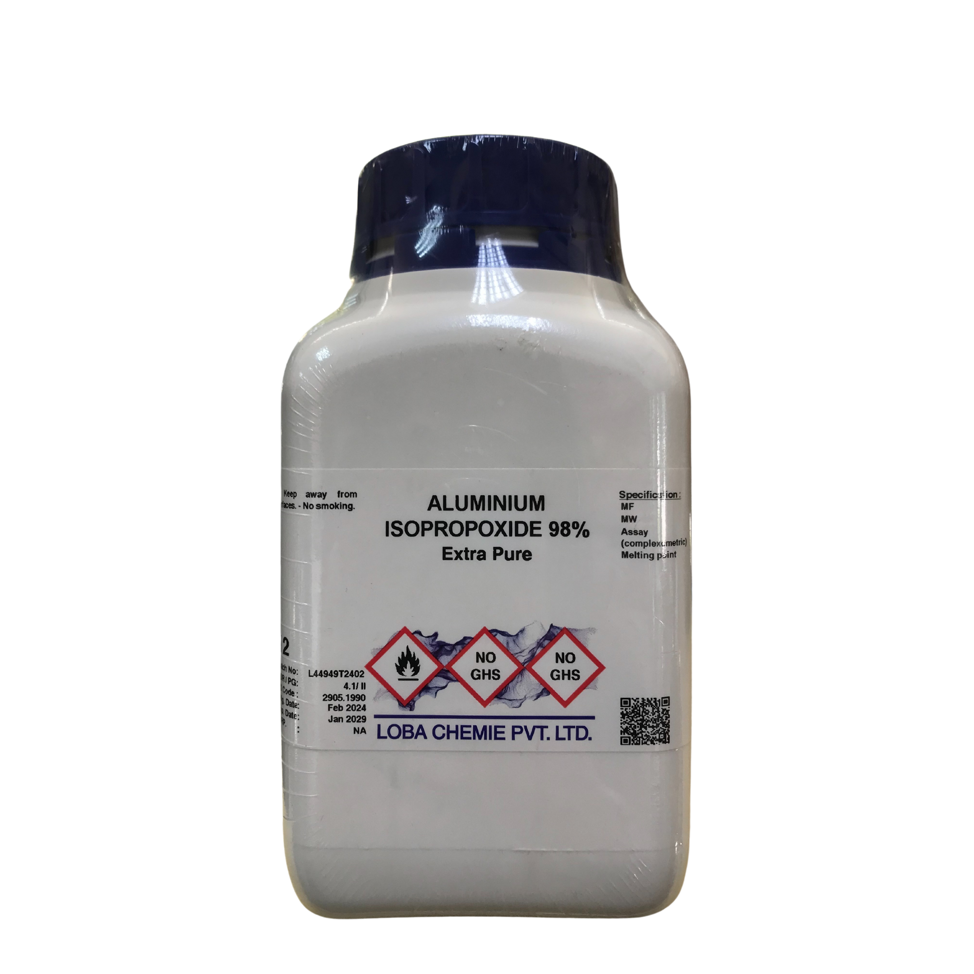 Aluminium Isopropoxide 98%, Extra Pure 500 g. Loba Chemie™