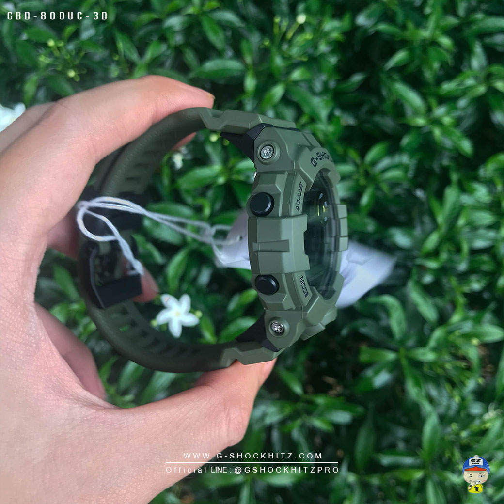 CASIO G-SHOCK นาฬิกาข้อมือ นาฬิกากันน้ำ นาฬิกาของแท้ ประกันศูนย์ CMG 1 ปี รุ่น GBD-800UC-3 นาฬิกาสีเขียว