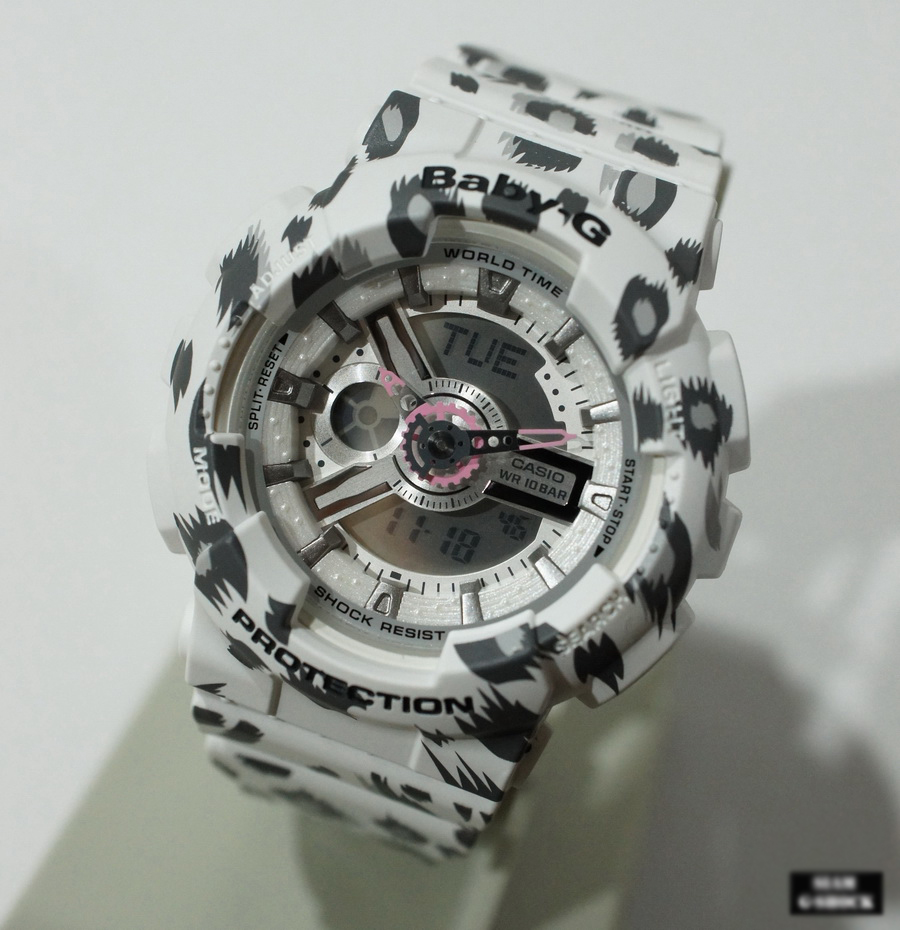 CASIO BABY-G นาฬิกาข้อมือ นาฬิกากันน้ำ นาฬิกาของแท้ ประกันศูนย์ CMG 1 ปี รุ่น BA-110LP-7A นาฬิกาสีขาว