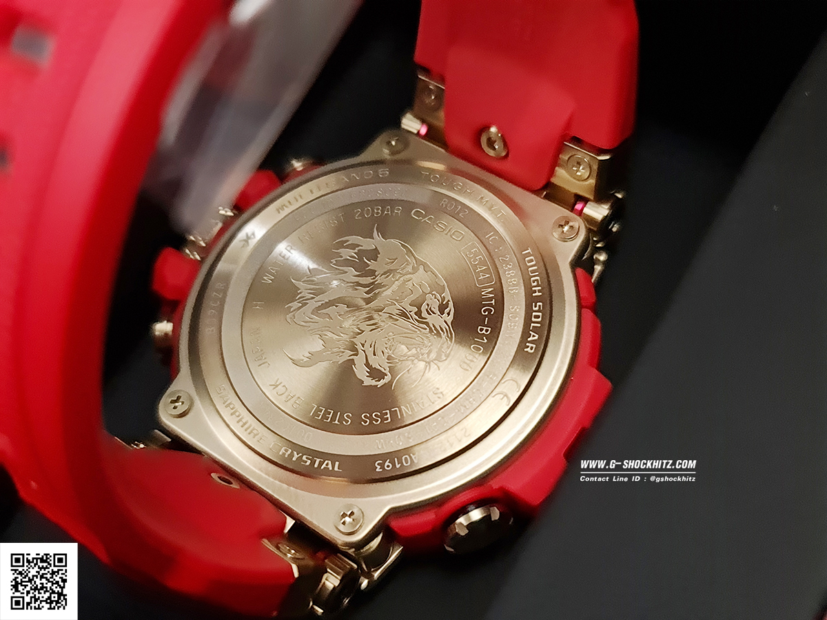 CASIO G-SHOCK นาฬิกาข้อมือ นาฬิกากันน้ำ นาฬิกาของแท้ ประกันศูนย์ CMG 1 ปี รุ่น MTG-B1000CX-4A นาฬิกาสีแดง