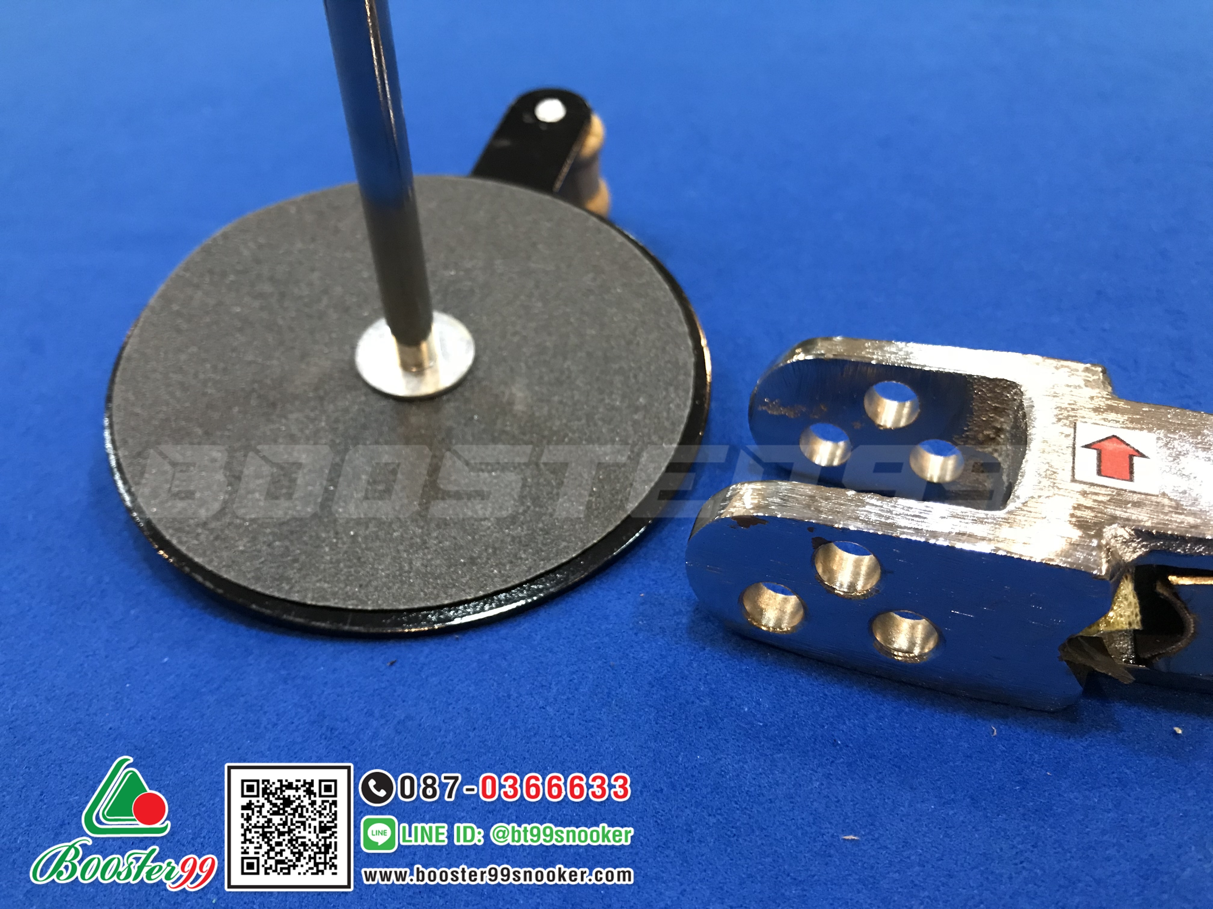 [EA03] จานหมุน แต่งปลอกไม้คิว แบบเหล็ก