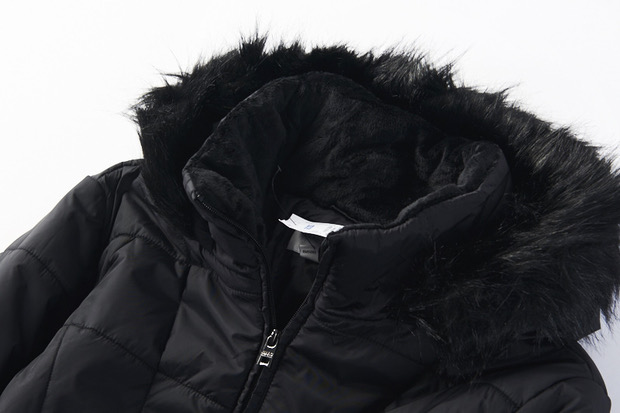 เสื้อโค้ท เสื้อกันหนาว ฮู้ด บุนวมอุ่น เนื้อผ้าสังเคราะห์ MARK NEW YORK (Padded puffer coat) ขาว
