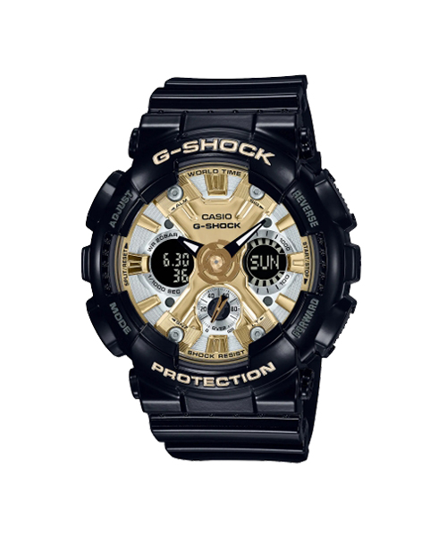 CASIO G-SHOCK นาฬิกาข้อมือ นาฬิกากันน้ำ นาฬิกาของแท้ ประกันศูนย์ CMG 1 ปี รุ่น GMA-S120GB-1A นาฬิกาสีดำ