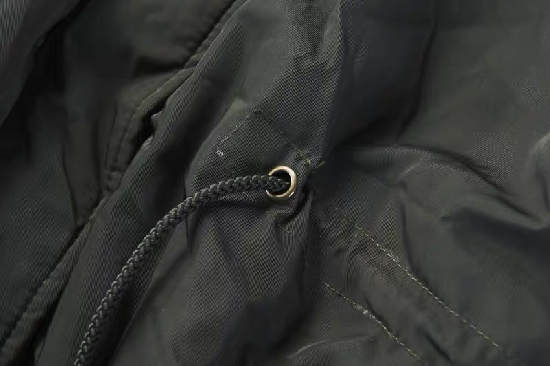 เสื้อโค้ทฮู้ดกันหนาว เสื้อปาร์กา parka แต่งเฟอร์ ดำ