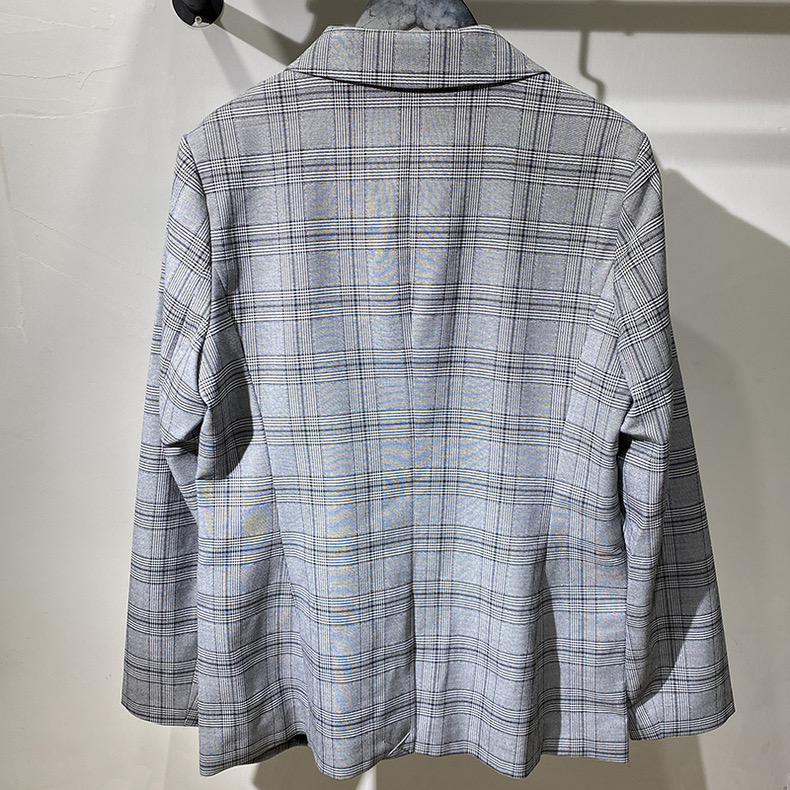 เสื้อโค้ท เสื้อคลุม ทรงสูท ลายตาราง checked plaid blazer gingerham เสื้อคลุม เบลเซอร์ Blazer check ❄️แบรนด์✨H&M✨ แท้💯% แบรนด์ สำเนา