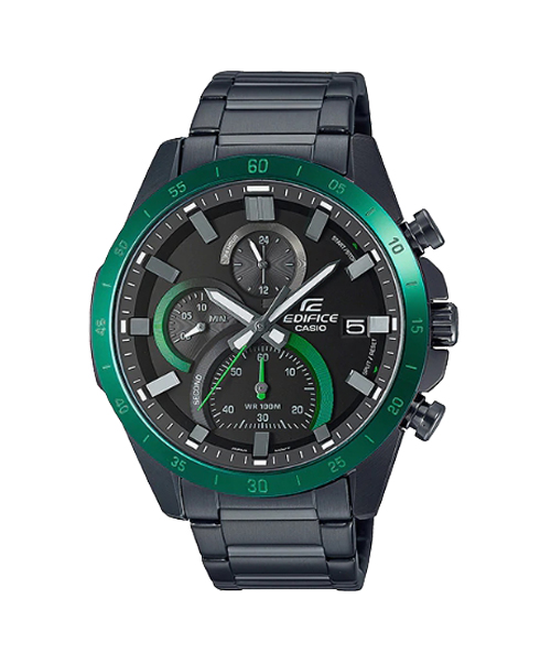 CASIO นาฬิกาคาสิโอ นาฬิกาข้อมือ นาฬิกากันน้ำ นาฬิกาของแท้ ประกันศูนย์ CMG 1 ปี รุ่น EFR-571DC-1A นาฬิกาสีดำ