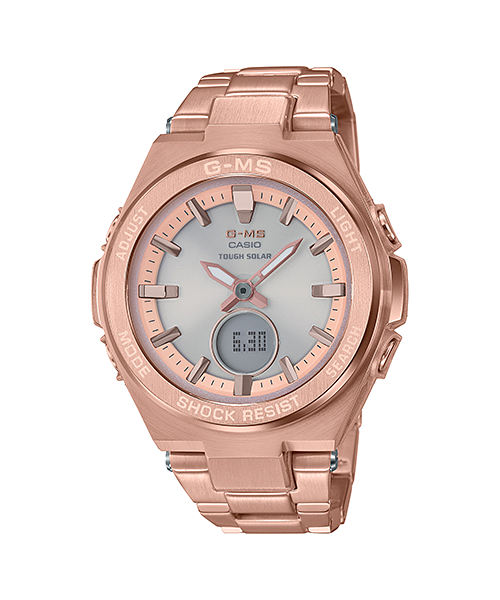CASIO G-MS นาฬิกาข้อมือ นาฬิกากันน้ำ นาฬิกาของแท้ ประกันศูนย์ CMG 1 ปี รุ่น MSG-S200DG-4A นาฬิกาสีชมพู