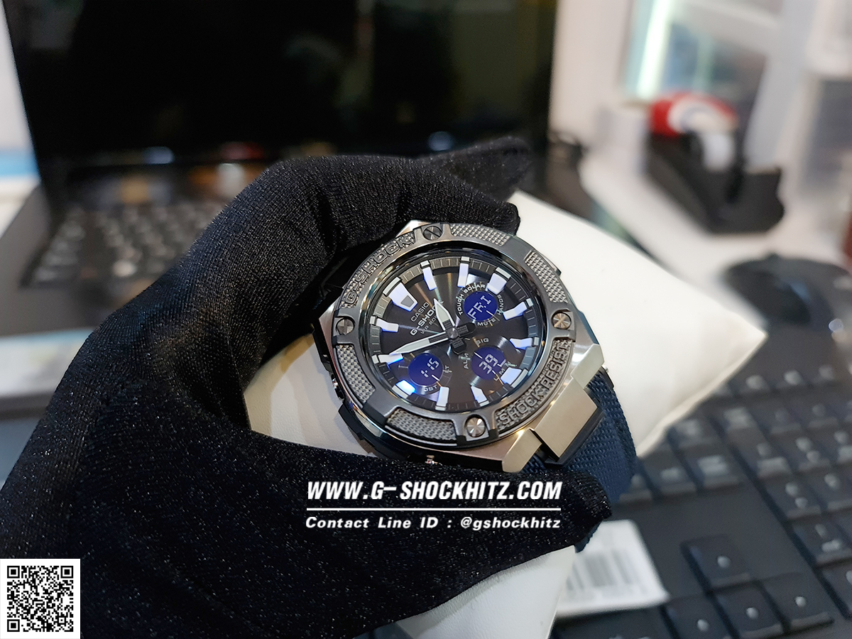 CASIO G-SHOCK นาฬิกาข้อมือ นาฬิกากันน้ำ นาฬิกาของแท้ ประกันศูนย์ CMG 1 ปี รุ่น GST-S330AC-2A นาฬิกาสีดำ