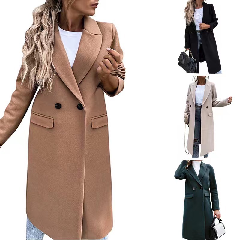 เสื้อโค้ทวูล Trench coat เสื้อโค้ทเฟอร์ โค้ทสักหลาดสีเทาอ่อน แบรนด์ RAY CASSIN