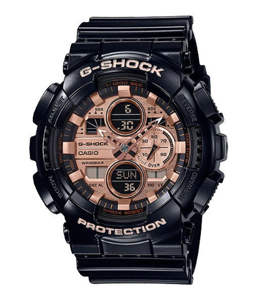 CASIO G-SHOCK นาฬิกาข้อมือ นาฬิกากันน้ำ นาฬิกาของแท้ ประกันศูนย์ CMG 1 ปี รุ่น GA-140GB-1A2 นาฬิกาสีดำ