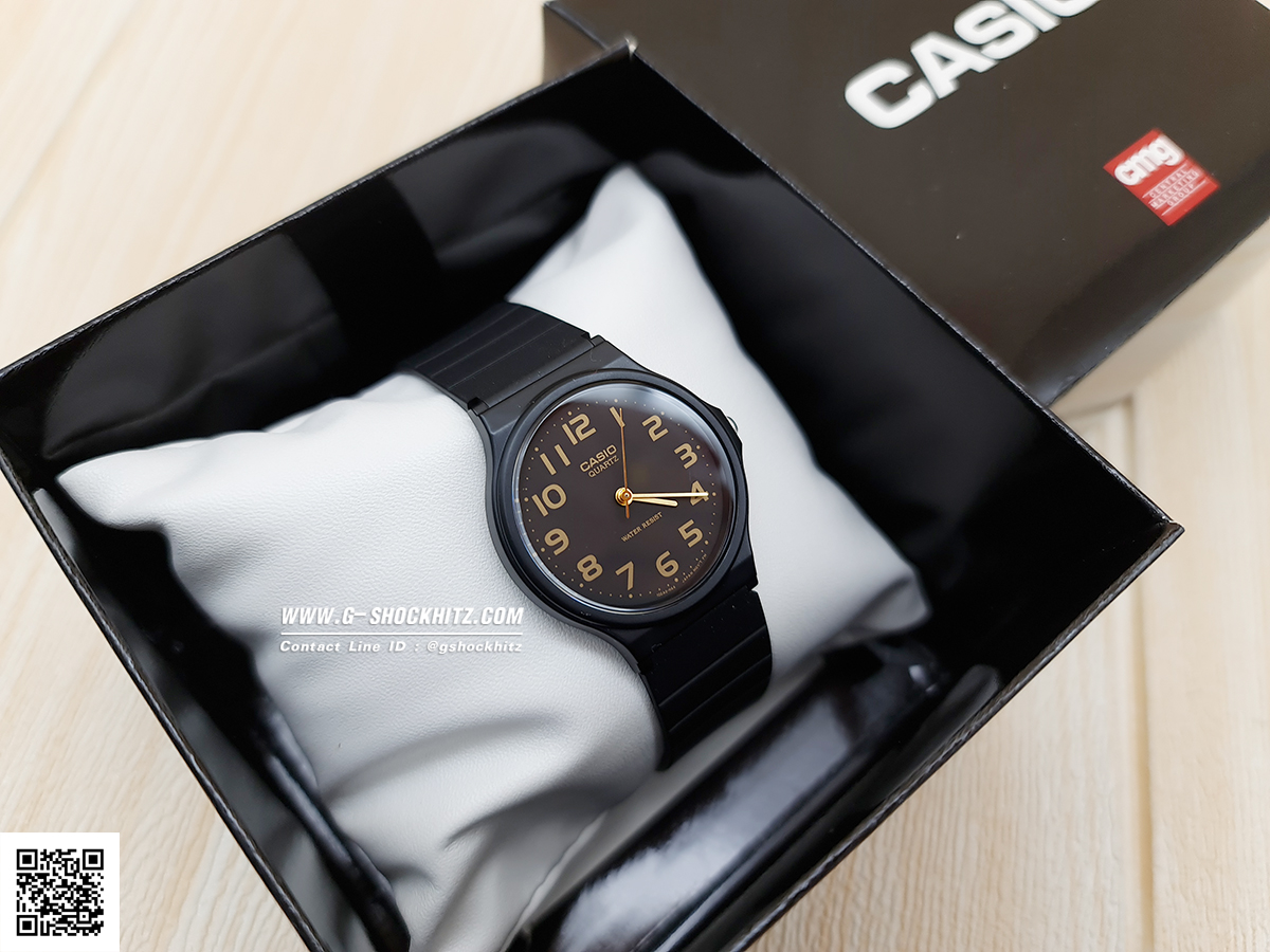 CASIO นาฬิกาคาสิโอ นาฬิกาข้อมือ นาฬิกากันน้ำ นาฬิกาของแท้ ประกันศูนย์ CMG 1 ปี รุ่น MQ-24-1B2 นาฬิกาสีดำ