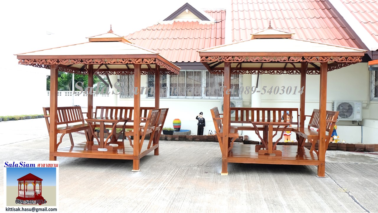 ผลงานการส่งมอบศาลาไม้ทรงบาหลีของ ศูนย์อนุบาลเด็กเล็กพระพุทธบาท สระบุรี