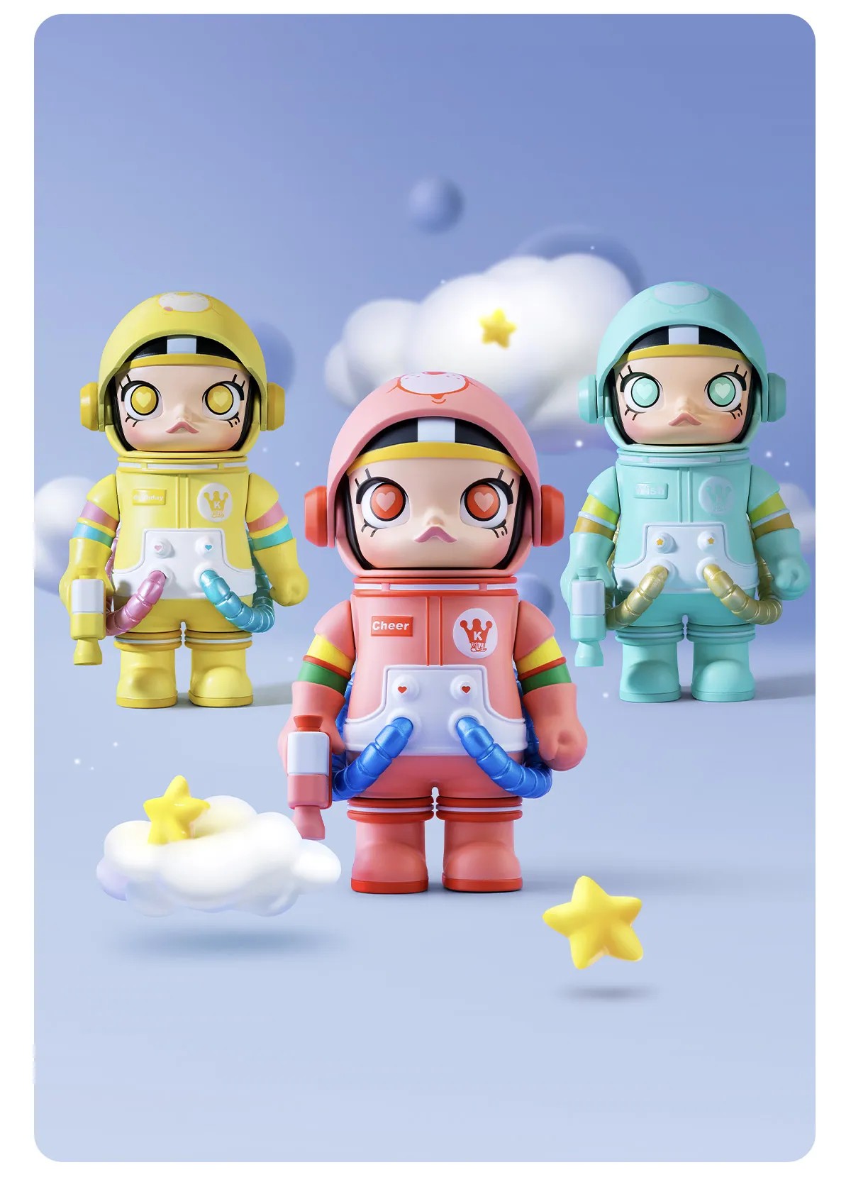 POP MART MEGA SPACE MOLLY 100% V.2 - B ลุ้นซีเคร็ททุกBOX SERIES BLIND BOX