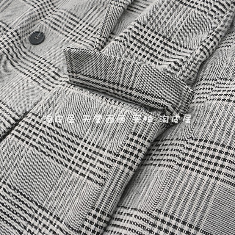 เสื้อโค้ท เสื้อคลุม ทรงสูท ลายตาราง checked plaid blazer gingerham เสื้อคลุม เบลเซอร์ Blazer check ❄️แบรนด์✨H&M✨ แท้💯% แบรนด์ สำเนา