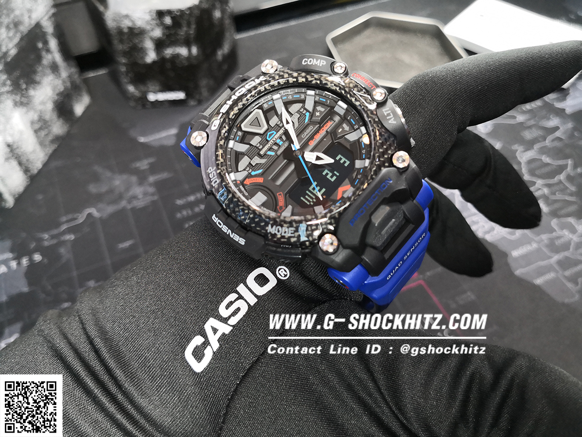 CASIO MID YEAR SALE G-SHOCK พร้อมส่ง นาฬิกาข้อมือ นาฬิกากันน้ำ นาฬิกาของแท้ ประกันศูนย์ CMG 1 ปี รุ่น GR-B200-1A2 นาฬิกาสีดำ