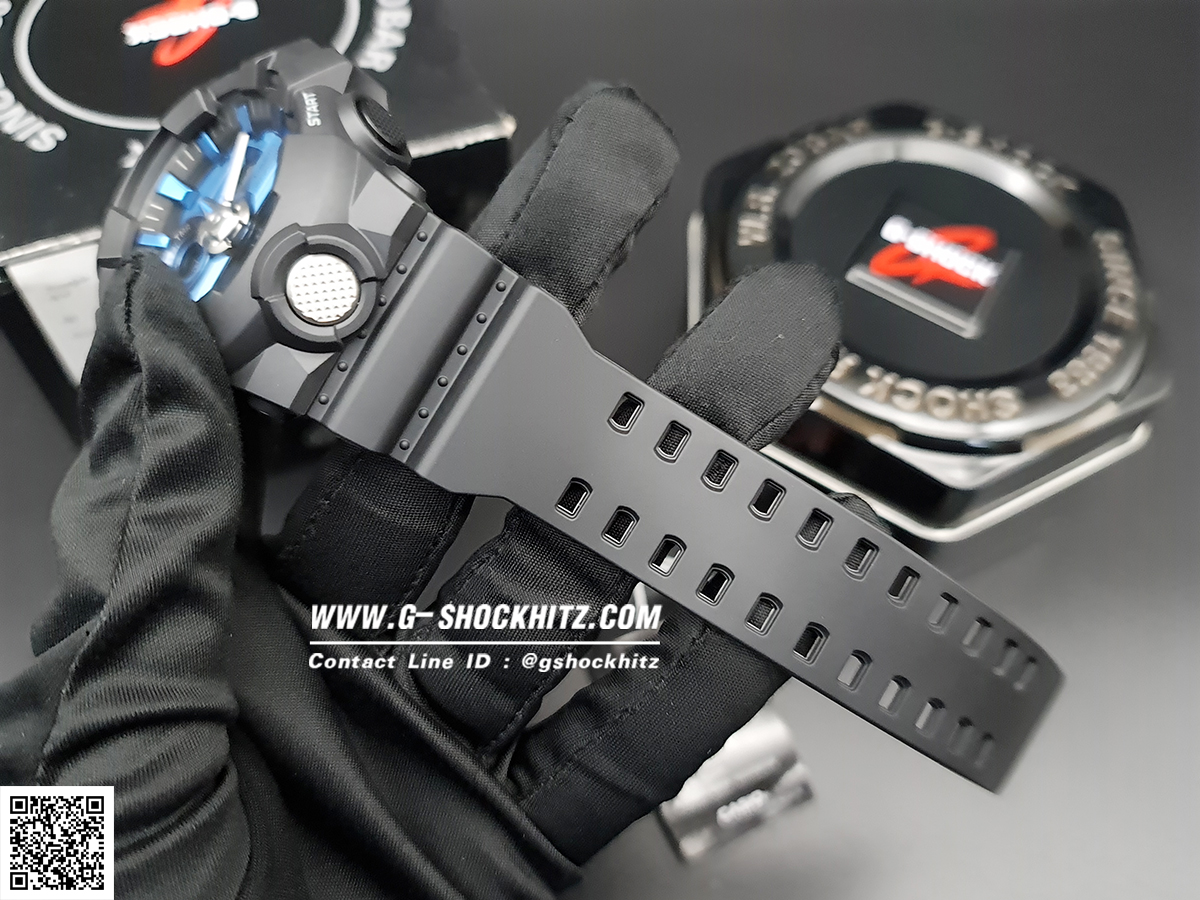 CASIO G-SHOCK นาฬิกาข้อมือ นาฬิกากันน้ำ นาฬิกาของแท้ ประกันศูนย์ CMG 1 ปี รุ่น GA-710-1A2 นาฬิกาสีดำ