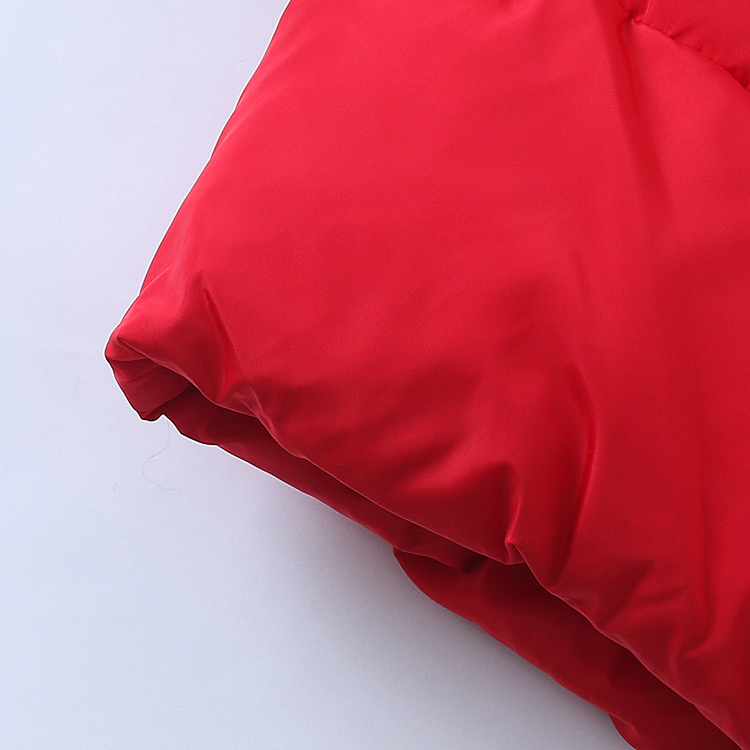 เสื้อกันหนาว ขนเป็ด เสื้อฮู้ดเฟอร์ บุนวมอุ่น สีแดง แบรนด์ LI YIN JOY (padded puffer coat สำเนา สำเนา